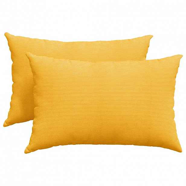 vidaXL Pohovkové polštáře 2 pcs Světlá žlutá 60 x 40 cm