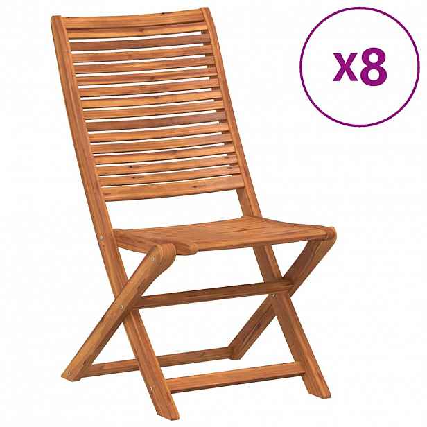 vidaXL Skládací židle 8 ks 51x66x95 cm Masivní akácie
