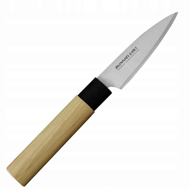 Bunmei Japonský Nůž na loupání ovoce a Zeleniny 56-57 Hrc 9 Cm