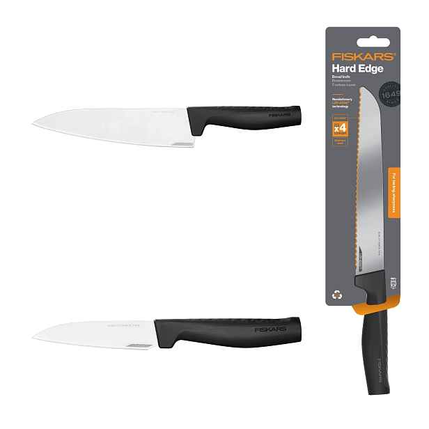 Fiskars Kuchyňská sada Nůž na pečivo šéfkuchař na loupání