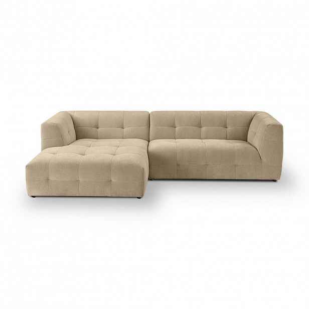 MID.YOU ROHOVÁ SEDAČKA, textil, béžová