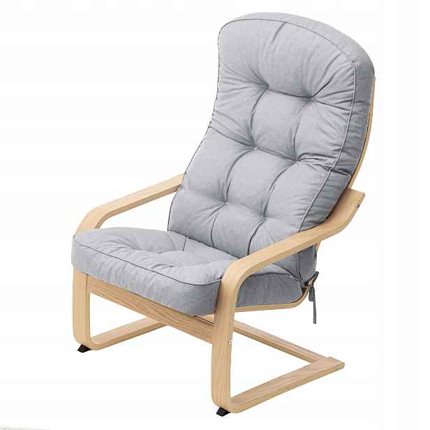 Polštář na zahradní židli s vysokým opěradlem 56x55, voděodolný, Uv vysoká