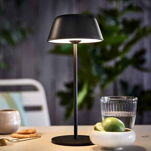 Butlers LIGHT UP LED Stolní lampa 27 cm - černá