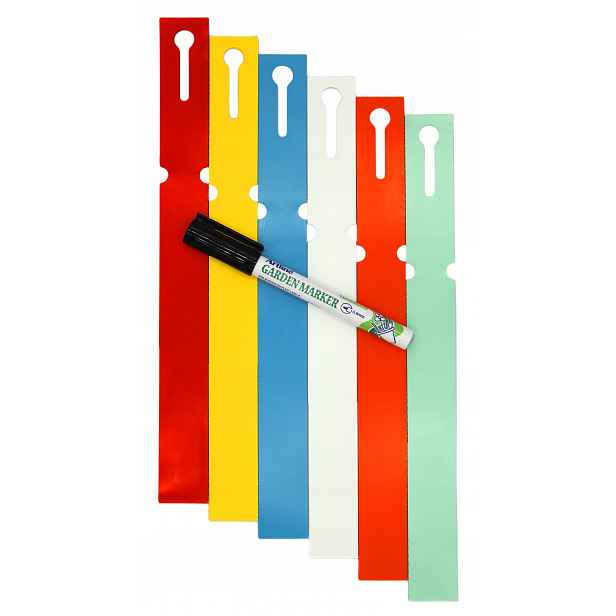 MARKER+Smyčkové etikety 6 Barev pro popis rostlin 250x25mm (25x250) 600ks