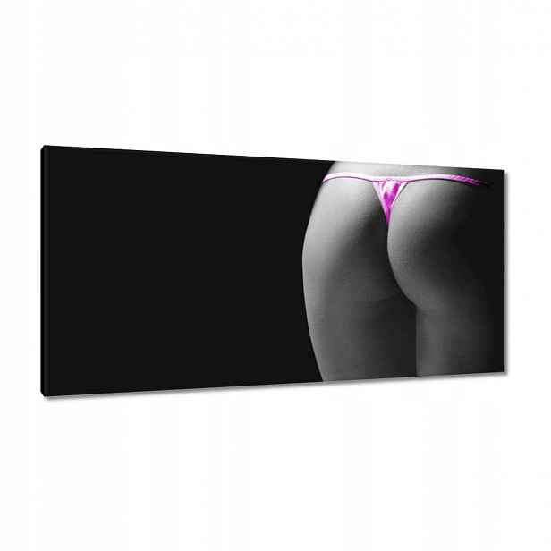 Obrazy 115x55 Růžové tanga