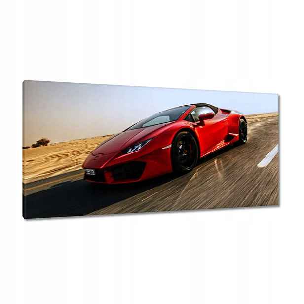 Obrazy 115x55 Červené sportovní auto