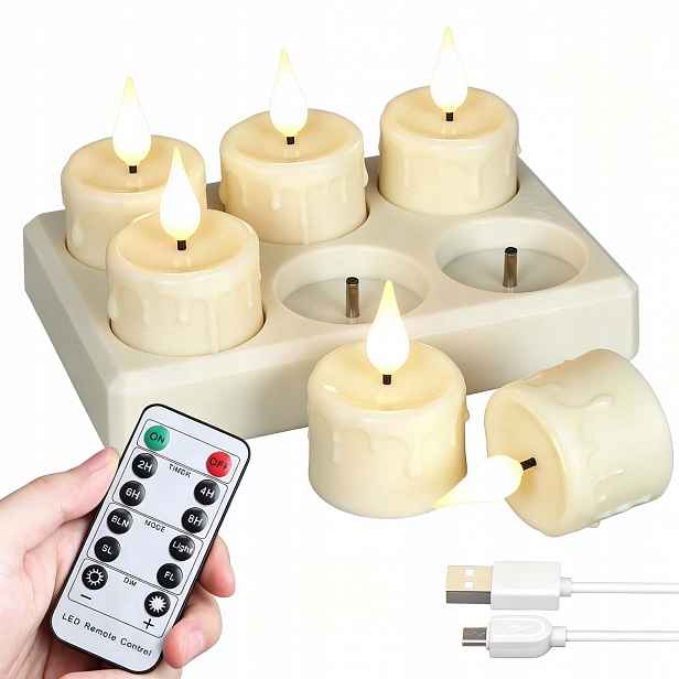 Elektrická Svíčka Do Hřbitovních Svíček Svíčka Efekt Plamene Hřbitovní Svíčka 6 Ks