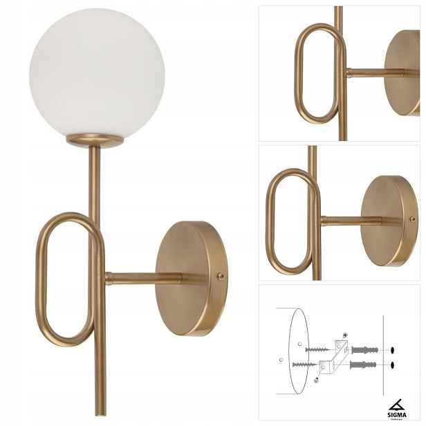 Nástěnné svítidlo bílé Tes se sklem a rozptýleným leskem v jídelně Sigma Lighting