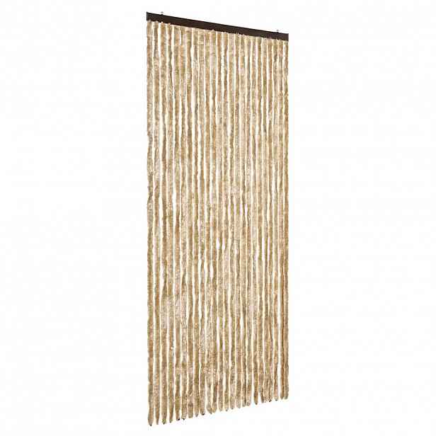 vidaXL Závěs proti hmyzu béžový 100 x 220 cm Chenille