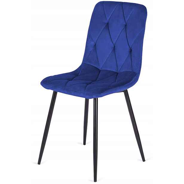 Čalouněná židle Borgo Velvet Blue Lugano