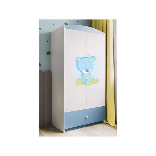 Kocot kids Dětská skříň Babydreams 90 cm medvídek modrá