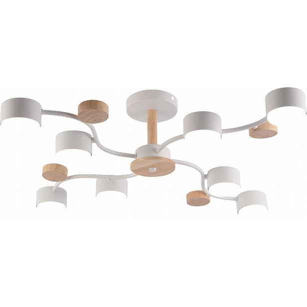 Stropní Svítidlo Bílá Dřevo 8XGX53 79 CM Moderní Vargo DL1308