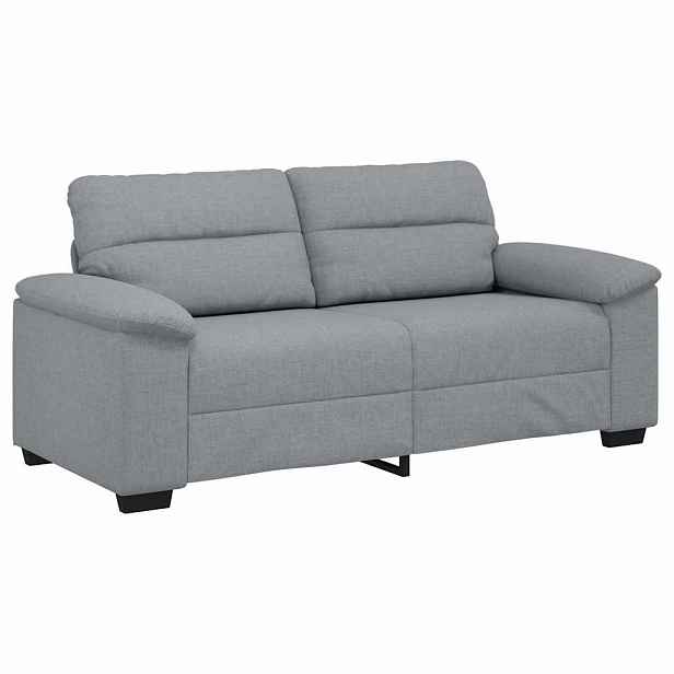 vidaXL Pohovka pro 2 osoby Světle šedá 180x81x84 cm Látka