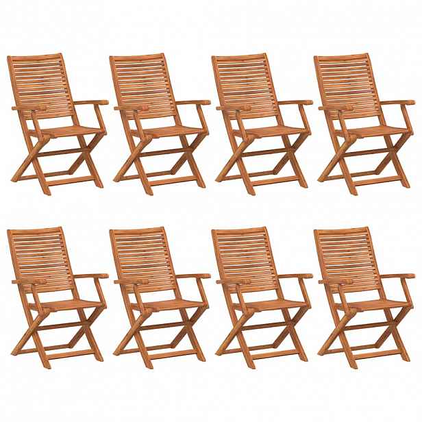 vidaXL Skládací židle 8 ks 57x66x95 cm Masivní akácie