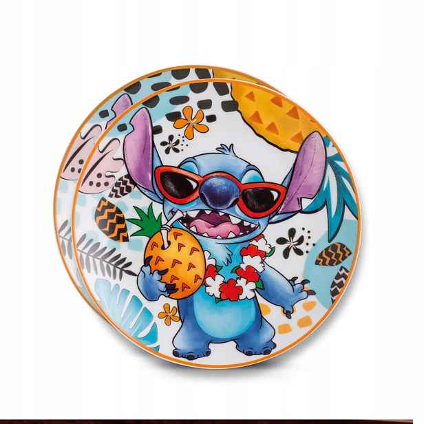 Disney Stitch Sada 2 dezertních talířů 19 cm, bílá