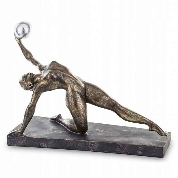 Figurka Černá Zlatá Gymnastka S Míčem 30 cm