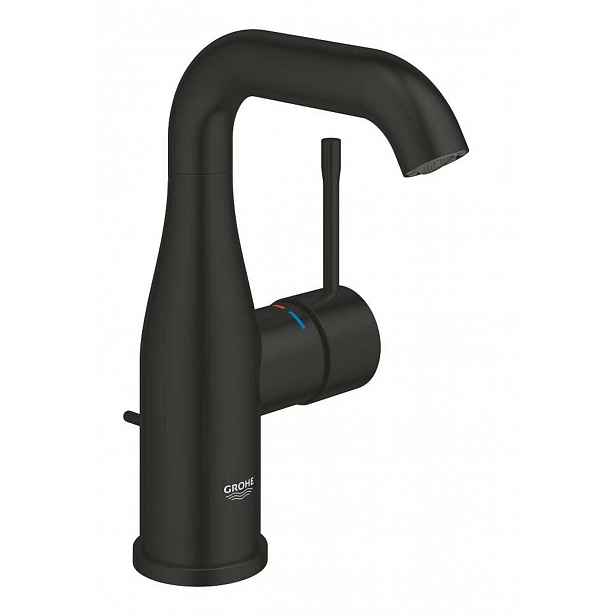 Grohe Essence New - Umyvadlová baterie s výpustí, matná černá 234622431