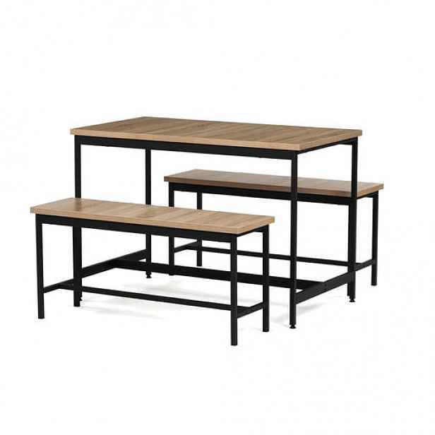 Jídelní set Autronic Hnědá MDF AUT-G1175 OAK