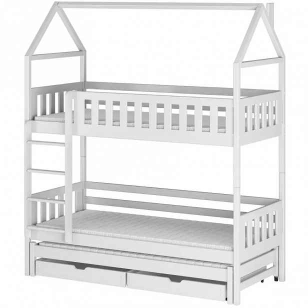 Posteľ Domček Iga 90x200 white