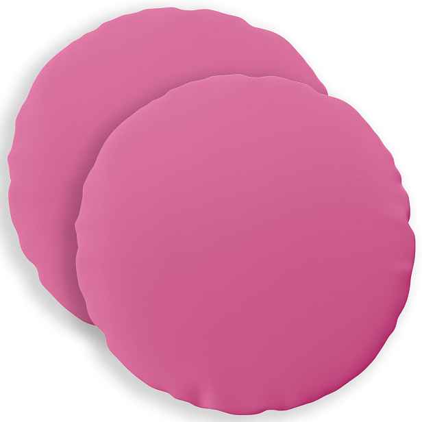 vidaXL Odhazovací polštář 2 ks HEERLEN Růžová Průměr 60 cm Polyester