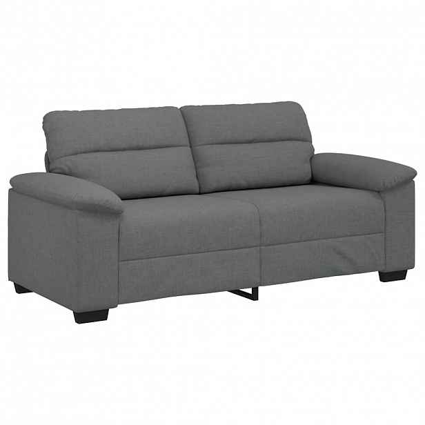 vidaXL Pohovka pro 2 osoby tmavě šedá 180x81x84 cm látka