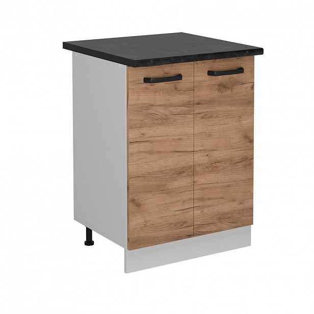 Vicco SPODNÍ SKŘÍŇKA KUCHYŇSKÉ LINKY R-Line Zlatý mocný dub 60 cm PD Antracit