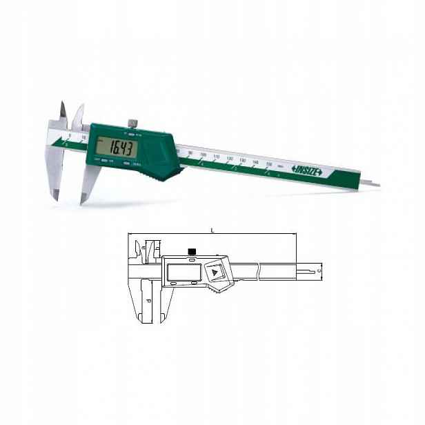 Elektronické posuvné měřítko Insize, rozsah 0-150 mm, 1108-150 W