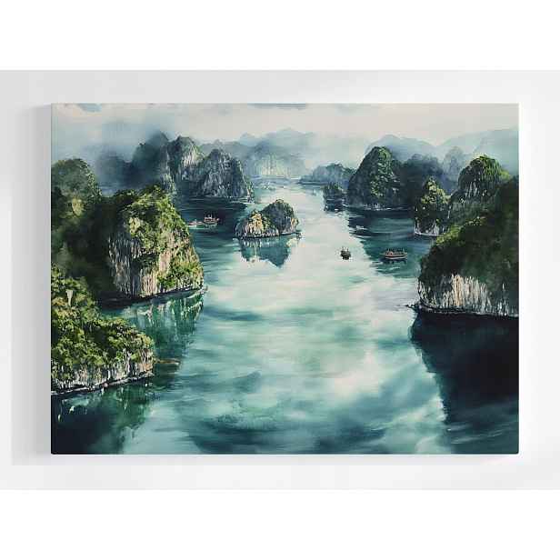 Plakát Krajina Asie Vietnam Ha Long Zátoka Pohled 100x75