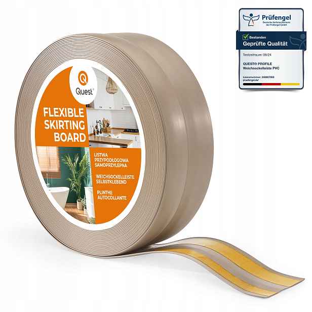 Podlahová lišta samolepicí Pvc 32x23 mm Béžová 10 m