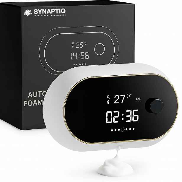 Premium Automatický Dávkovač pěny, časovač, teplota nabíjení přes Usb bílý