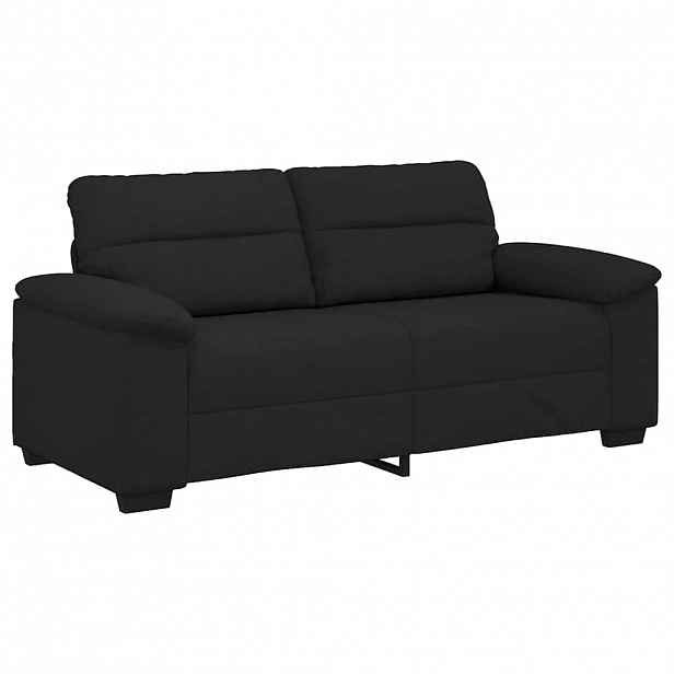 vidaXL Pohovka pro 2 osoby černá 180x81x84 cm látka