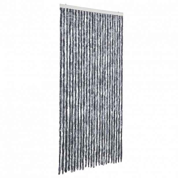 vidaXL Závěs proti hmyzu stříbrný 100 x 220 cm Chenille