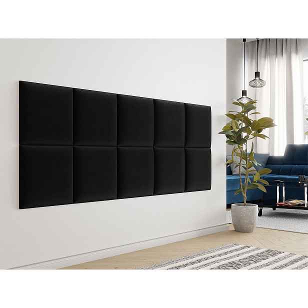 Čalouněný panel na zeď 42x42 PAG - černý