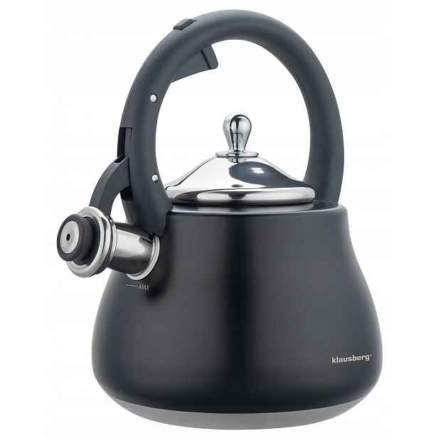Konvice s píšťalkou Klausberg KB-7918 2.8L indukce a plyn Nerezová Ocel