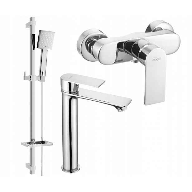 Mexen Royo DQ45 Sprchový set v chrómovom prevedení, tyč 800 mm