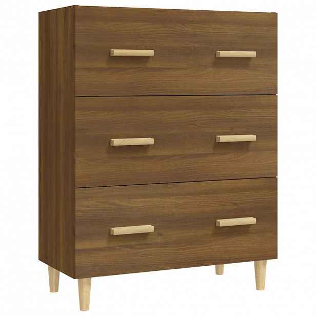 vidaXL Příborník hnědý dub 70 x 34 x 90 cm kompozitní dřevo