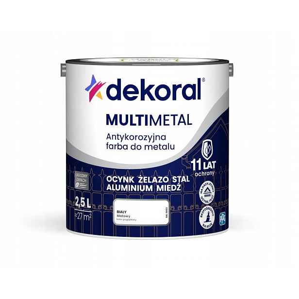 Dekoral Multimetal 2,5 L Bílý Matný