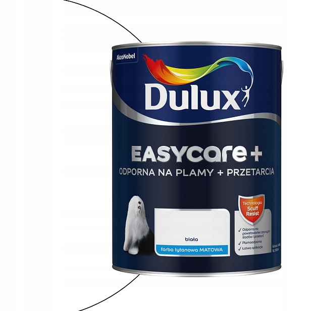 Dulux Easycare+ Plus Bílá 5L Barva barva