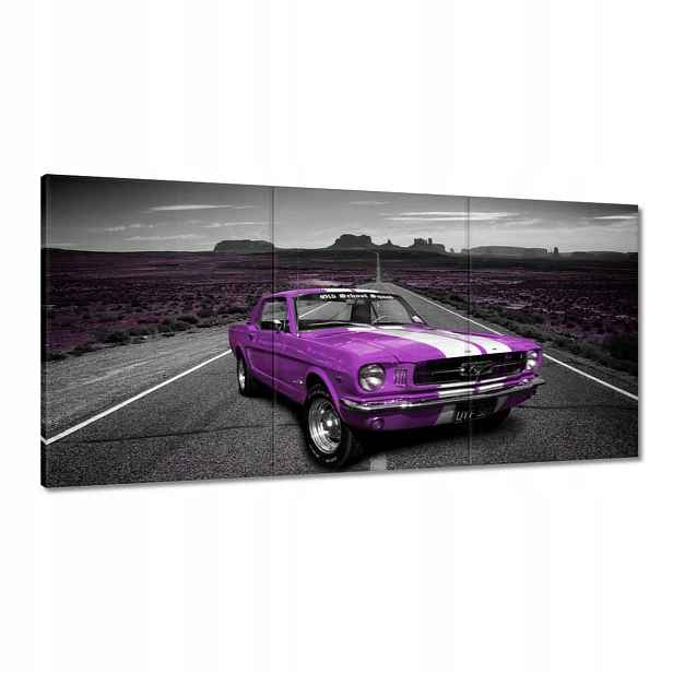 Obrazy 180x90 Fialový Ford Mustang