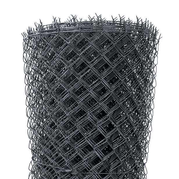 Pletivo čtyřhranné Ideal Zn + PVC zapletené antracit výška 1,5 m 25 m/role