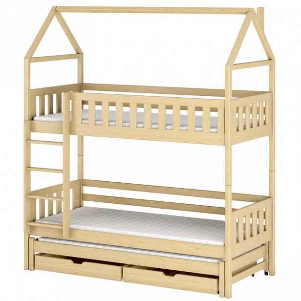Posteľ Domček Iga 80x160 pine