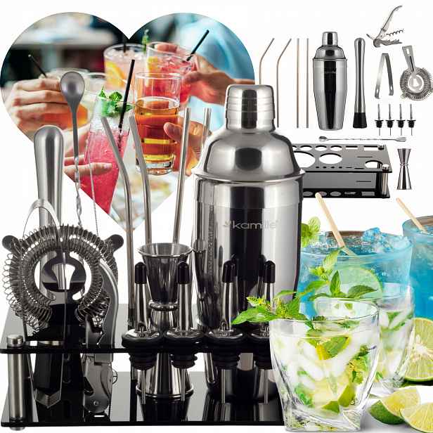 Barmanský Set Na Koktejly A Koktejly, Shaker Kamill