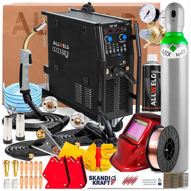 Svařovací Stroj Spartus Easymig 270 400V 250A Tig Lift Synergie Mma Flux Hot Start