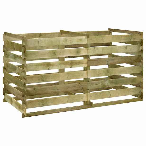 vidaXL Laťkový kompostér impregnovaná borovice 180 x 90 x 90 cm