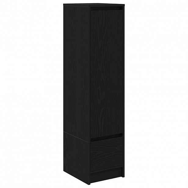 vidaXL Vysoká deska Black Oak 29,5x34x119,5 cm Dřevěné konstrukce