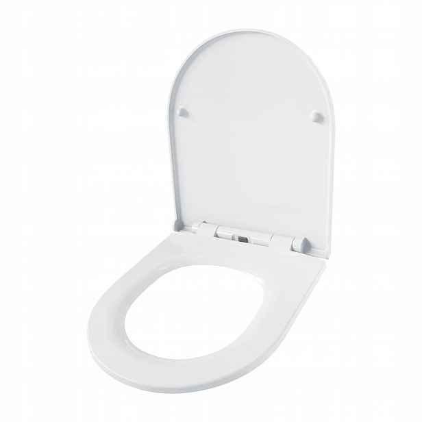 Wc Sedátko Bílé S Pozvolným Sklápěním Pevné Antibakteriální Záchodové
