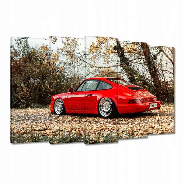 Obrazy 150x95 Červené Porsche Auto