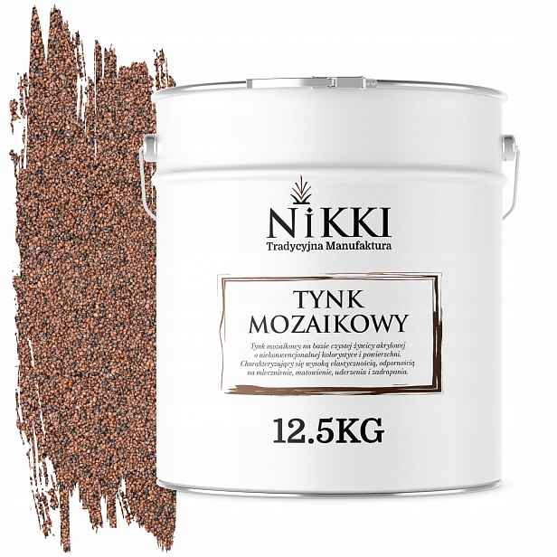 Mozaiková Pryskyřičná Omítka 12,5 Kg Vnitřní Vnější Hnědá Tmavá M73