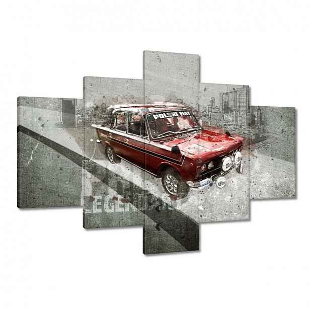 Obrazy 100x70 Červený Velký Fiat 125p