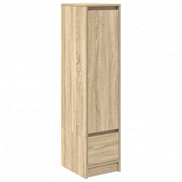 vidaXL Vysoká deska Sonoma Dub 29,5x34x119,5 cm Dřevěná konstrukce